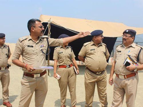 Inspection of Police Line Chamba by Senior Superintendent of Police Tehri Garhwal regarding police recruitment