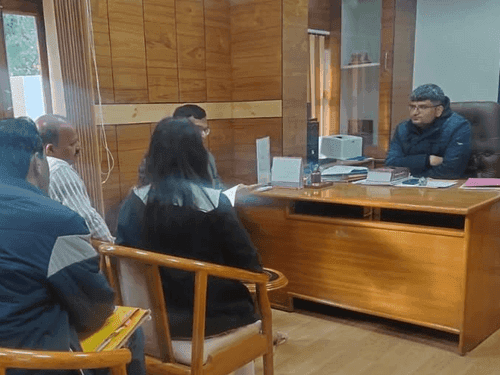 Image for DM Sandeep Tiwari held a meeting with the officers of the Revenue Department