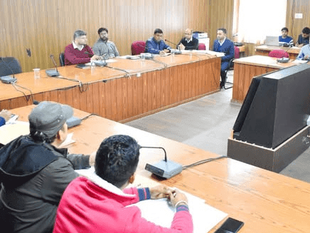 Image for DM Sandeep Tiwari held a review meeting in the Collectorate auditorium