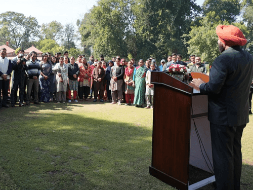 Image for Holi Milan program was organized with great enthusiasm