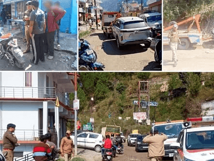 Image for Action taken by Uttarkashi Police for violating traffic rules