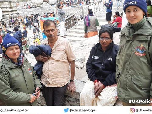 Police met the separated couple on the way