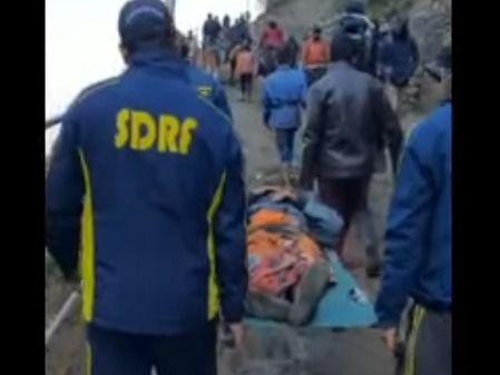 A woman fell in a ditch, rescue done by SDRF team