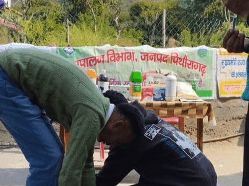 Image for Veterinary camp was organized in village Muwani