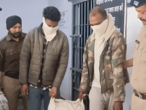 Image for Two smugglers arrested with illegal marijuana worth lakhs of rupees