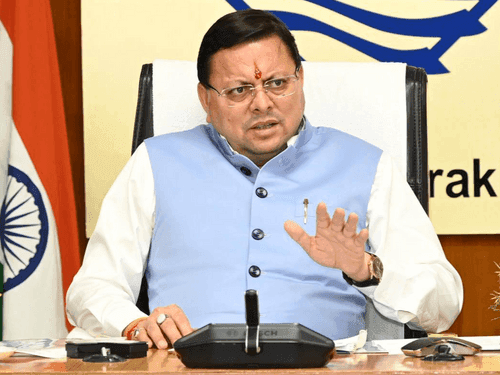 Image for CM Dhami reviewed various schemes in the secretariat