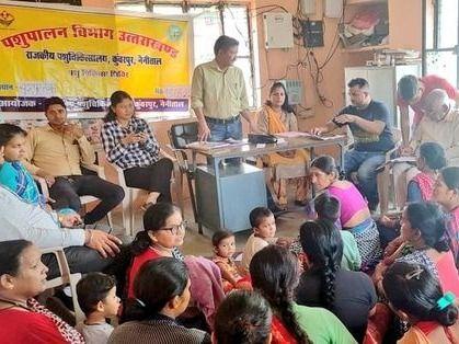 Veterinary camp organized in village Sundarpur Rakwal