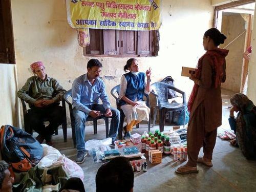 Veterinary and infertility camp organized by Sachal Veterinary Hospital Bhimtal