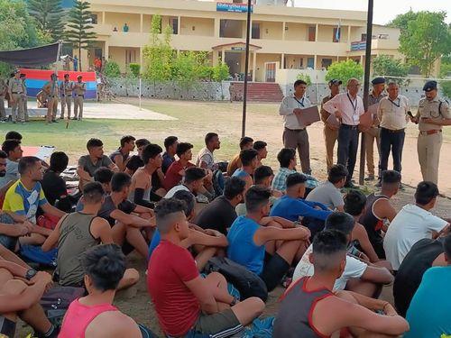 Physical efficiency test of Uttarakhand police recruitment started in Police Line Bageshwar