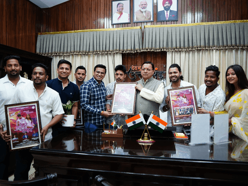Image for Members of Young Uttarakhand met CM Dhami