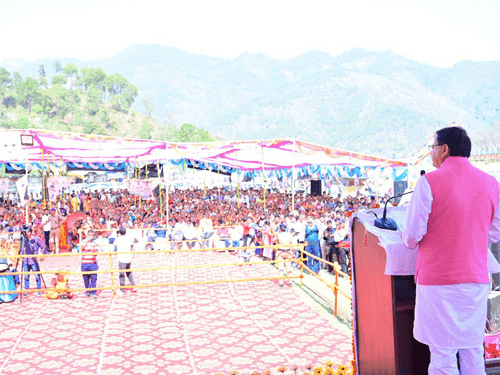 CM Dhami participated in Chaitra Ashtami fair