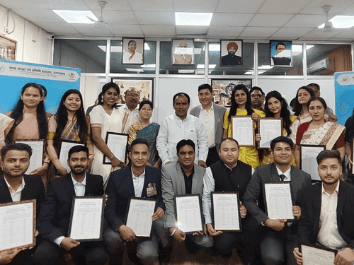 Cabinet Minister Dr Rawat gave appointment letters to the selected candidates