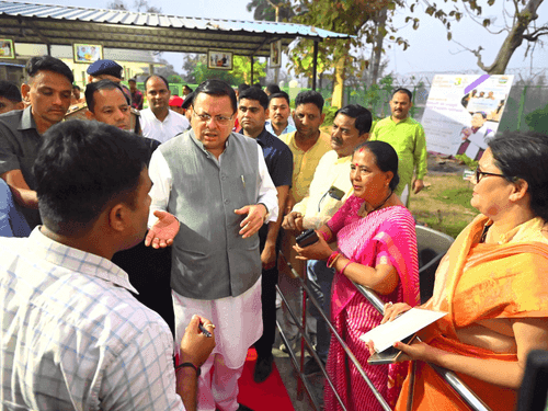 The local people made CM Dhami aware of their problems