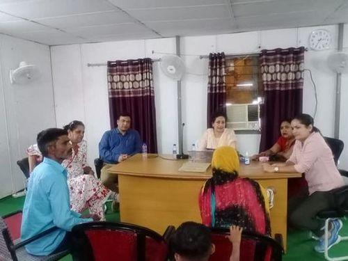 A meeting of the Women's Electives Bureau was organized at Police Line Roshanabad.