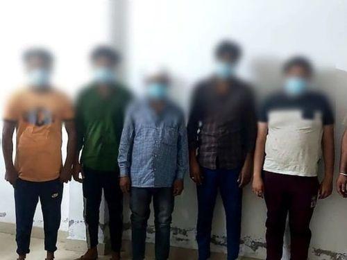 Bahadrabad police action on a viral video of the assault, 05 accused arrested
