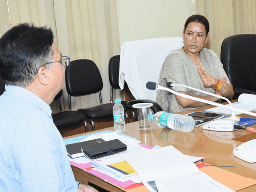 District level meeting was organized on ‘Chief Minister Gram Sampark Sadak Yojana’