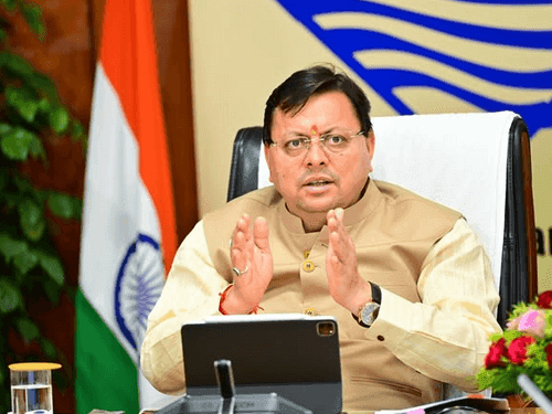 Image for CM Dhami took a review meeting of game changer schemes