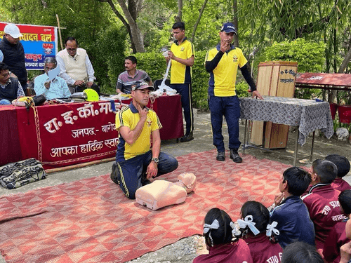Image for SDRF team made school students aware
