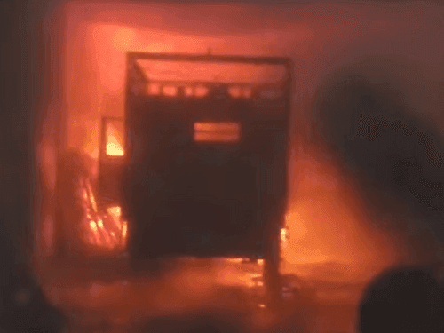 Image for The fire service brought the fire in the warehouse under control