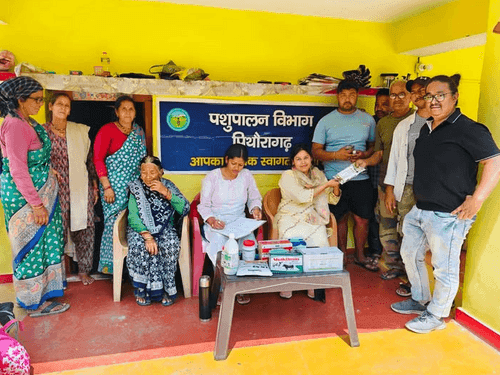 Veterinary camp was organized in village Githigada