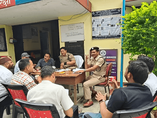 Meeting on Traffic and Law & Order Held at Baijnath Police Station