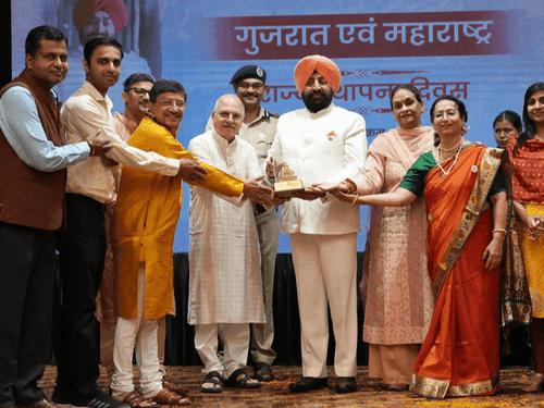 Image for Gujarat and Maharashtra State Foundation Day celebrated at Raj Bhavan