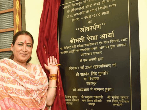 Image for Cabinet Minister Rekha Arya inaugurates Anganwadi Center