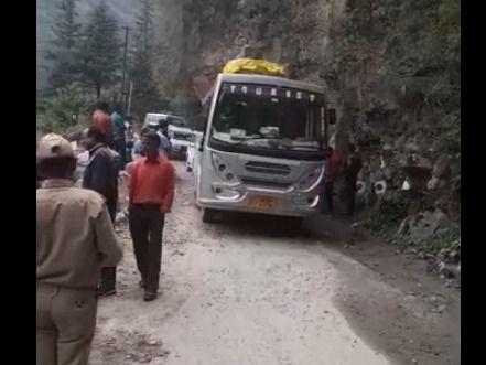 Road closed due to landslide was opened