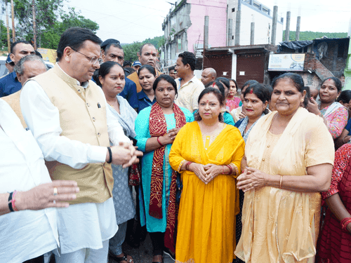 Image for CM Dhami inspects rain-affected areas, issues directions for assistance