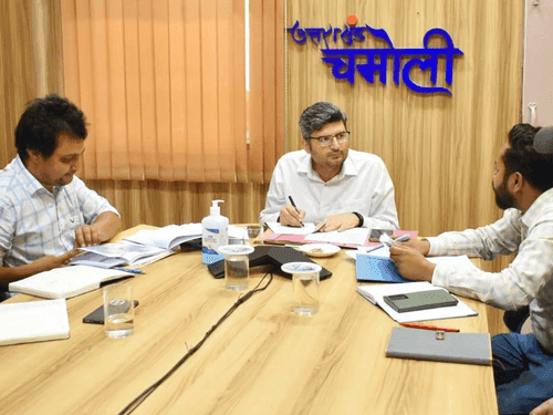 Image for Chamoli DM Sandeep Tiwari reviewed Badrinath Master Plan works
