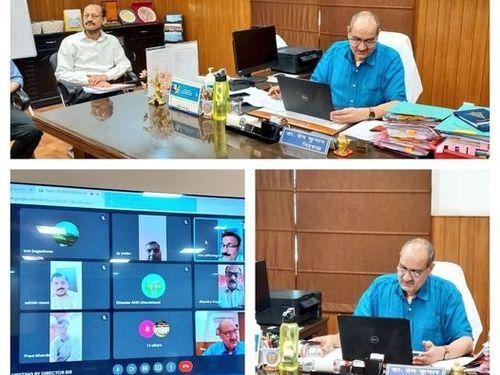 The online departmental review meeting was organized under the chairmanship of the Director Department of Animal Husbandry 