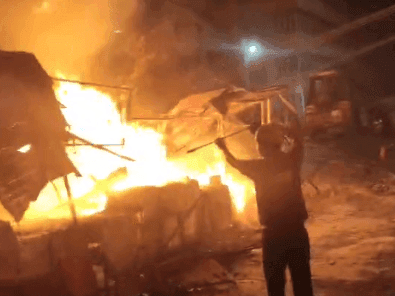 Image for Fire breaks out in shops near Rishikesh Laxman Jhula, no casualties reported