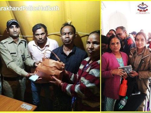 Lost purse handed over by police to its owner