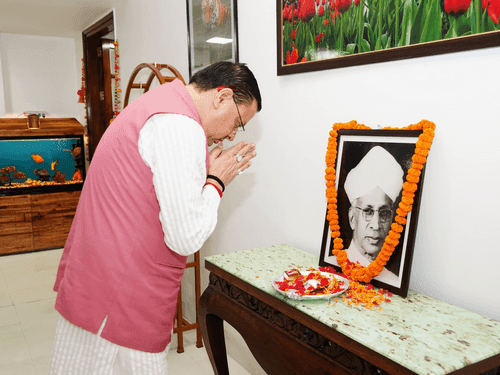 Image for CM Dhami pays tribute on Dr. Sarvepalli Radhakrishnan’s birth anniversary