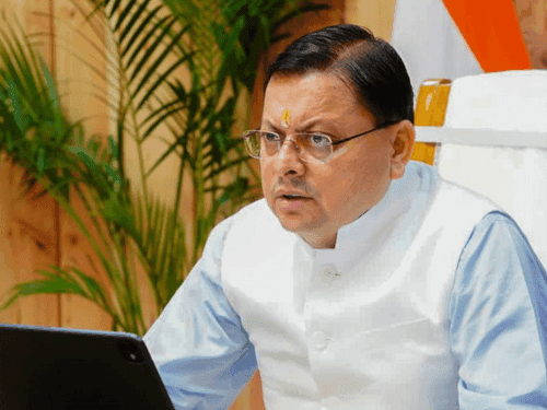 Image for CM Dhami holds review meeting with all District Magistrates of the state