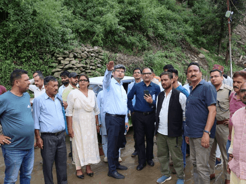 Image for Inter-Ministerial Team visits to assess damage in disaster-affected areas