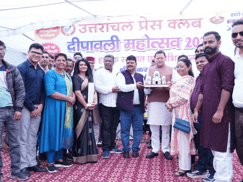 Image for CM Dhami attends Uttaranchal Press Club’s Diwali Festival