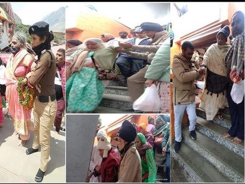 Chamoli police became the support of elderly and needy
