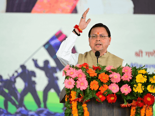 CM Dhami inaugurates ‘Ex-Servicemen Conference’ in Haldwani