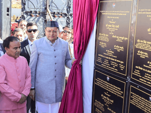 CM Dhami inaugurates projects worth ₹142.25 crore in Gairsain