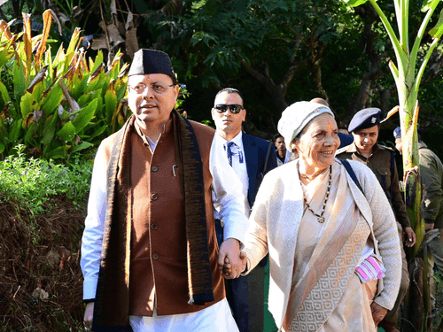 CM Dhami visits his ancestral village in Pithoragarh