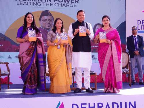 Chief Minister Dhami attends 'Dehradun Literature Festival'