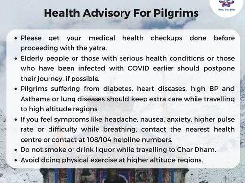 Health Guidelines for Chardham Travelers