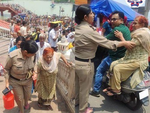 Haridwar police became support for old mother