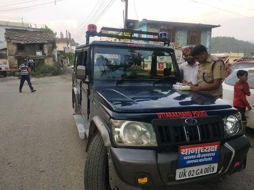Under the 'Evening Storm' campaign, Bageshwar police took challan action against 177 persons