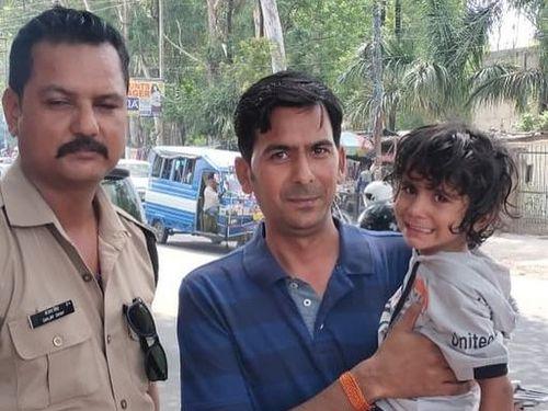Three-year-old girl reunited with her family