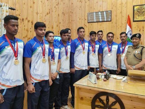 Shri Ashok Kumar IPS, DGP congratulated the players for winning medals