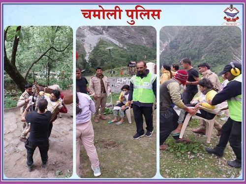 Chamoli police came forward to help the needy
