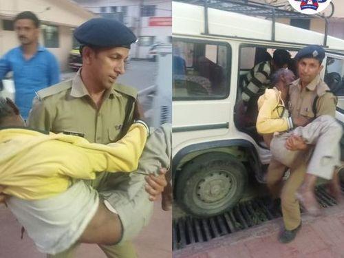 An injured devotee has been taken to hospital by Uttarakhand Police