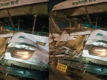 Uttarakhand roadways bus crashed while coming from Delhi